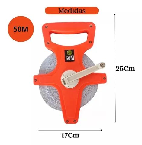 Trena Profissional de 50mts aberta em Fibra de Vidro 50m X 14mm - Foto 4