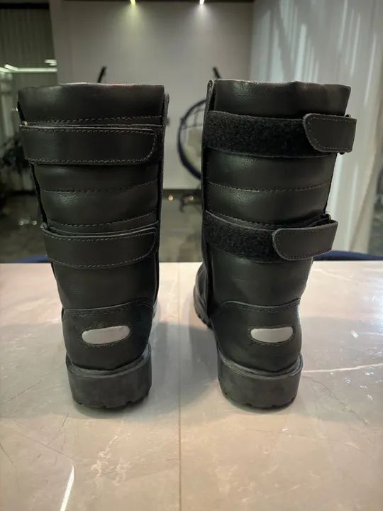 Botas de Motociclista de Couro - Impermeáveis e Resistentes! - Foto 2