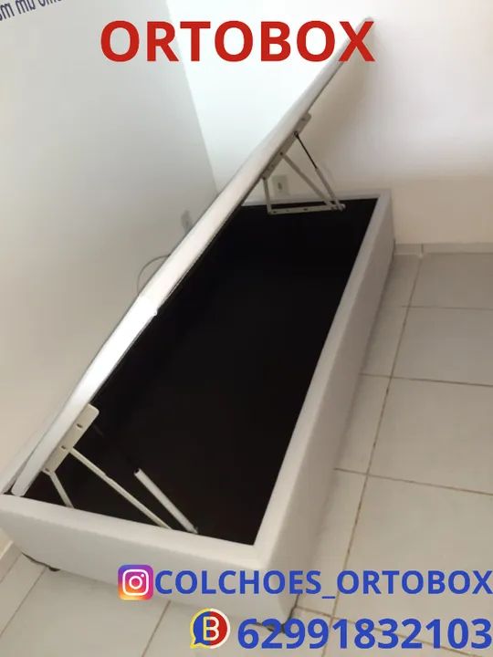 Cama Box Baú Solteiro com um ano de garantia - Foto 4