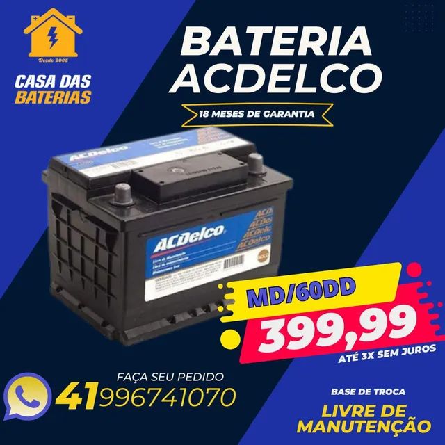 Bateria linha original de todo GM