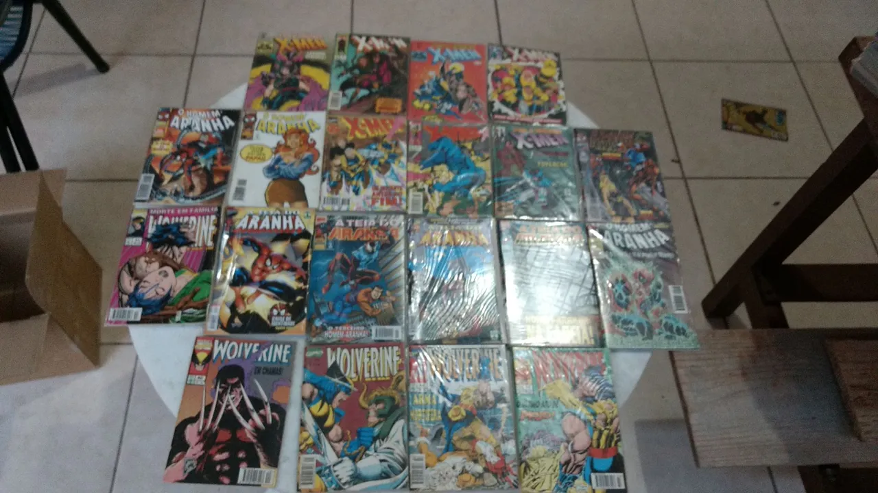 Lote de HQs Marvel - Wolverine, Homem Aranha, X-Men