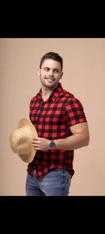 Camisa manga curta em viscolinho  - Foto 3