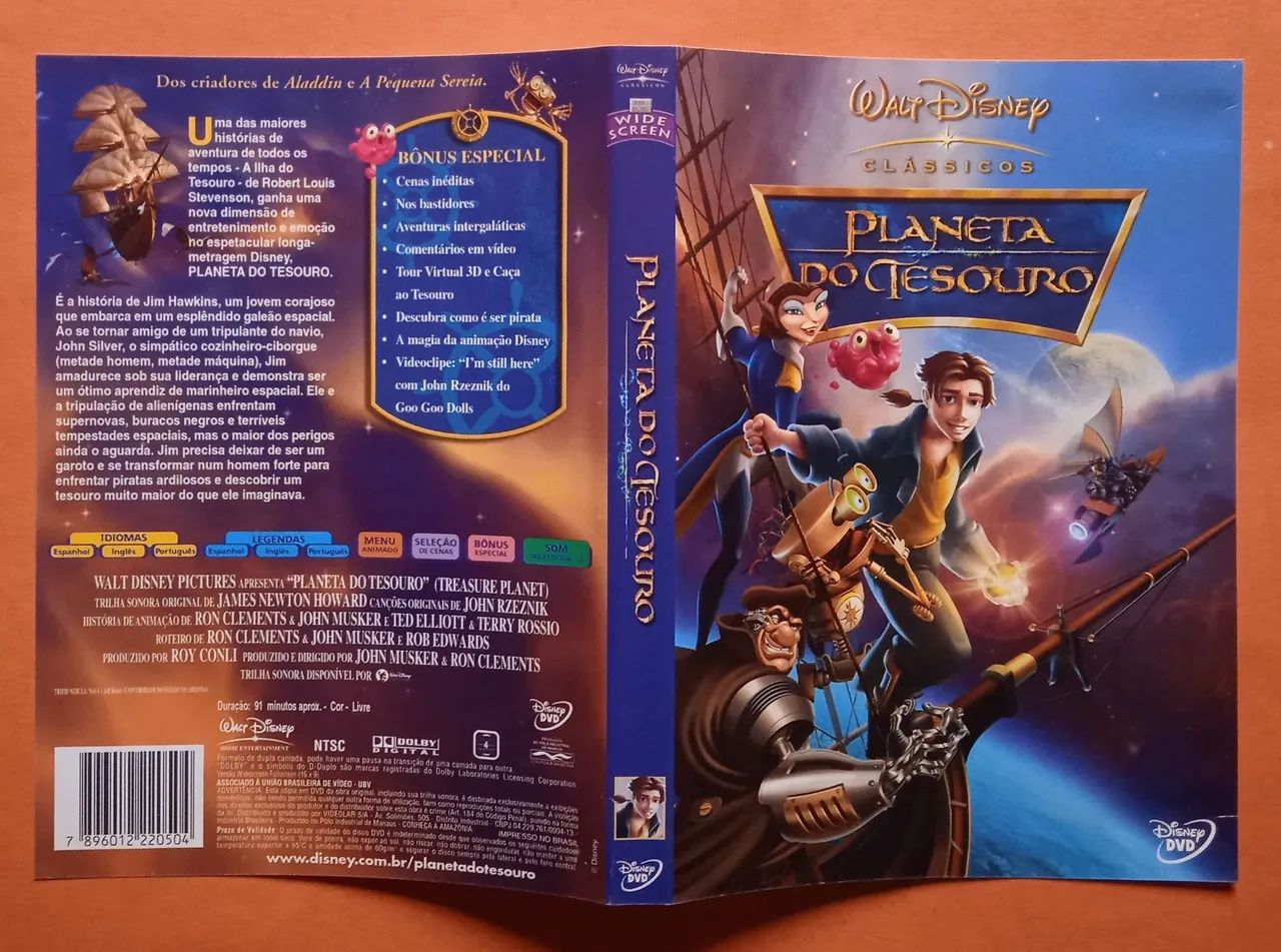 Dvd Planeta do Tesouro - Walt Disney  - Foto 3
