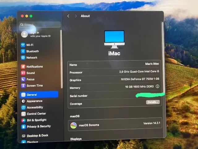 iMac Quad-Core Borda Fina com SSD e macOS Sonoma Aceito Trocas - Foto 4