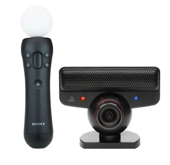 Kit Move Ps3 Playstation 3 Ps Move Câmera Jogo Bastão Motion 