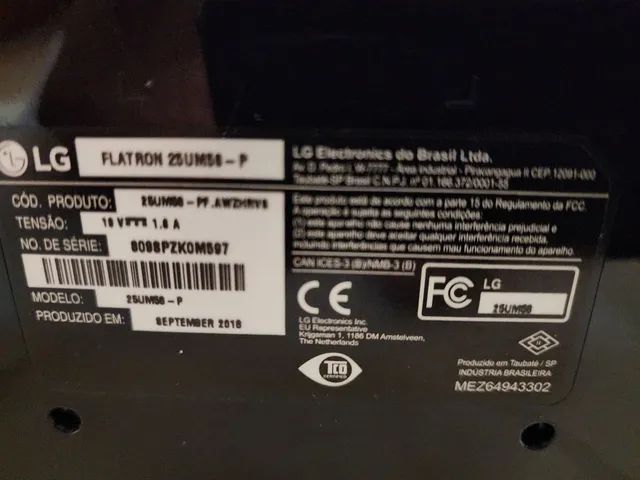 Monitor lg 25um58 pra peças - Foto 2