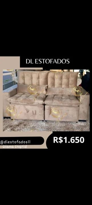 Sofá Retrátil reclinável diretamente da fábrica várias cores disponíveis  - Foto 5