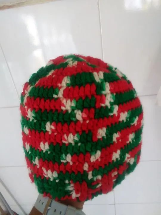 Touca de crochê do Fluminense  - Foto 4