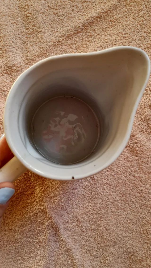 Jarra amarela com tema floral - Foto 3