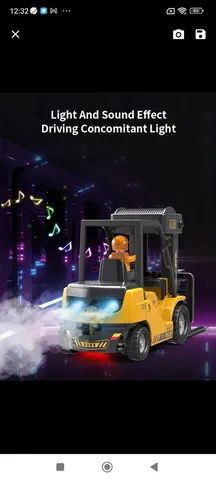 Empilhadeira BobTruck, totalmente funcional, excelente para crianças - Foto 4