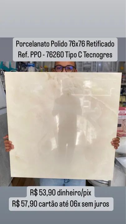 Porcelanato Polido 76x76  - Foto 3