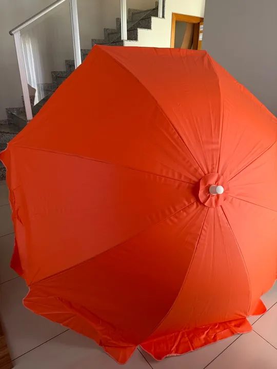 Guarda sol de praia de madeira ÓTIMO ESTADO - Foto 2