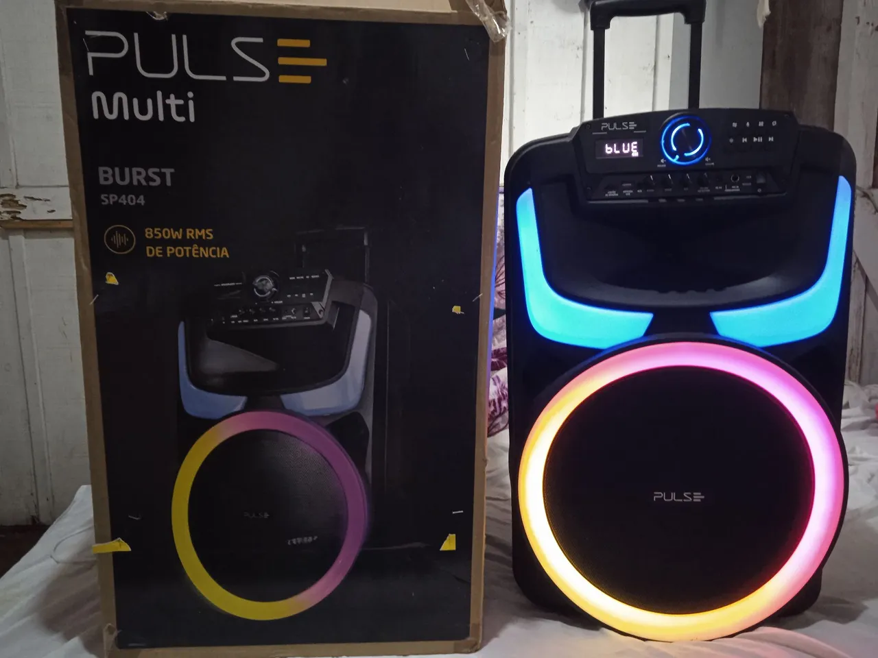 Caixa de Som Pulse Multi Burst SP404 850W RMS