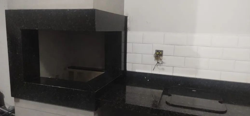 Área de churrasco | Lavanderia - Granito verde ubatuba  - Foto 5