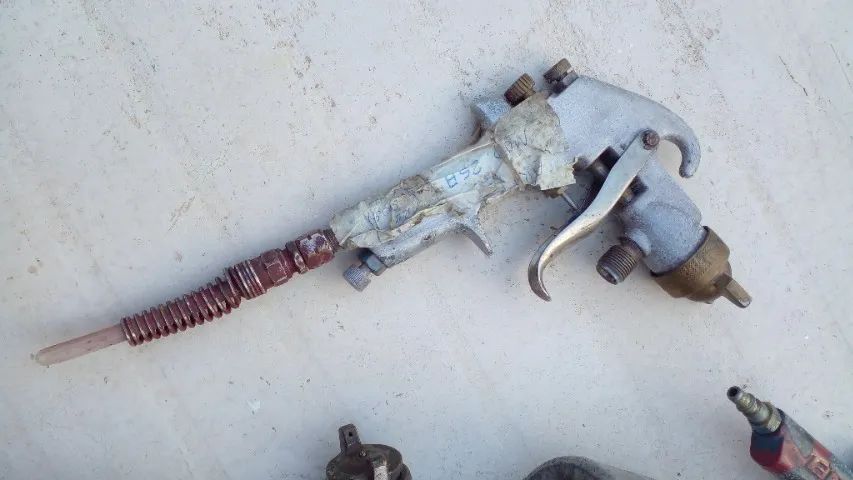 pistolas pintura alta pressão devilbes usadas, bom estado, industriais - Foto 6