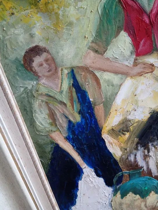 O.s.t Tela com Moldura Reprodução de as Lavadeiras 2001 - Foto 6