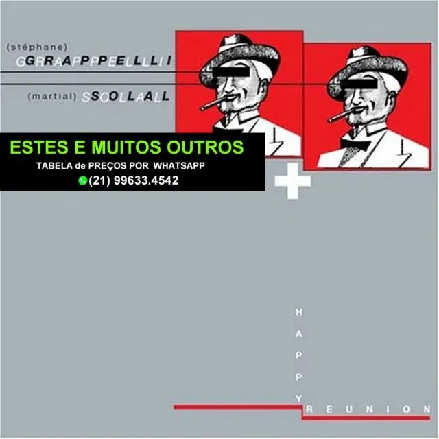 5 Cds do violinista de Jazz Stephane Grappelli. Mais de 900 cds e dvds disponíveis.
