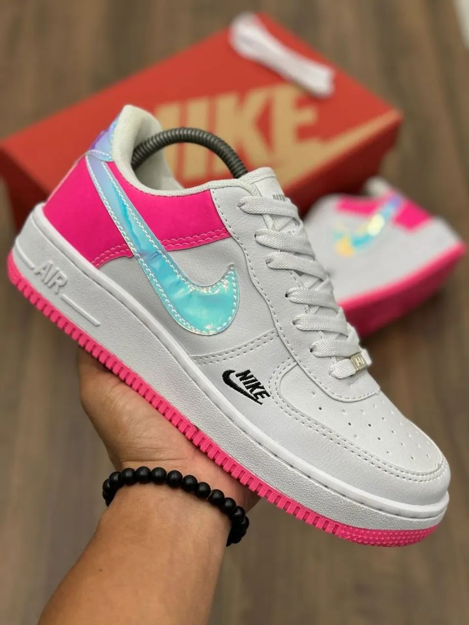 Nike Air Force 1 Low - Rosa e Branco