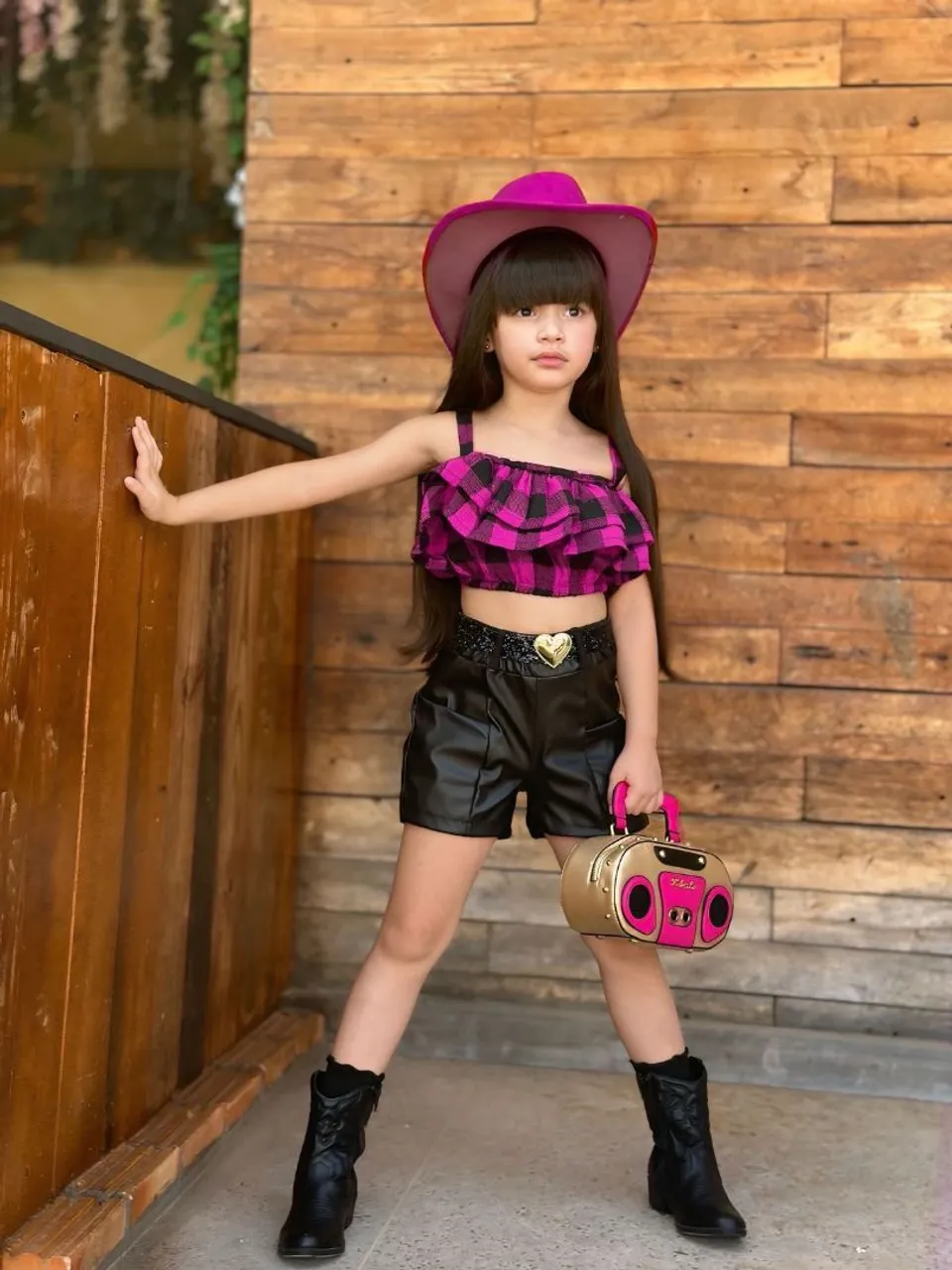 Conjunto Infantil Feminino - Blusa e Shorts