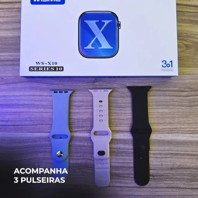 PROMOCAO - Smartwatch - WS-X10 Séries 10 kit 3 Pulseiras - Foto 3