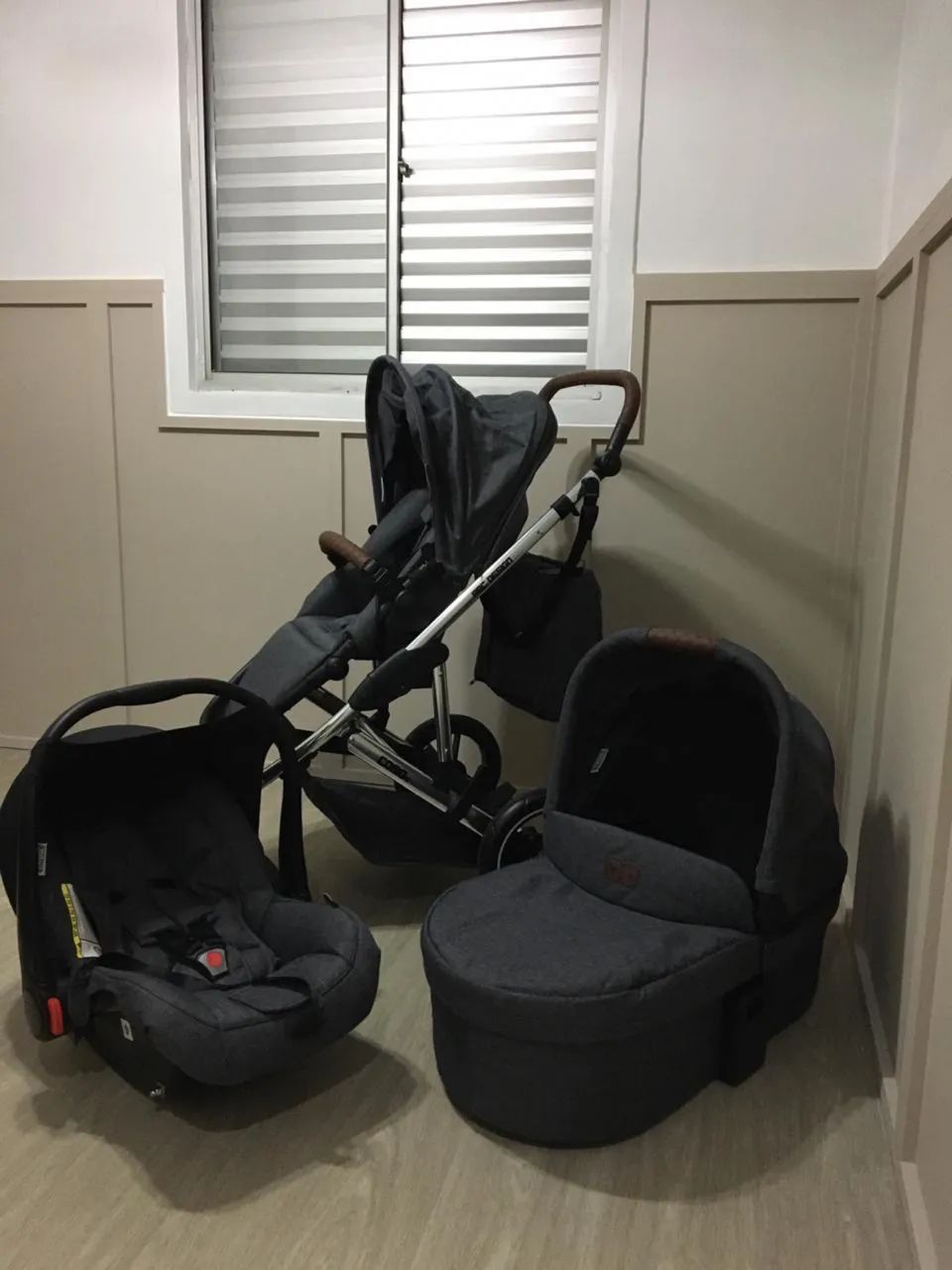 CARRINHO ABC DESIGN DIAMOND - TRIO (Carrinho + Bebê Conforto + Moisés)?