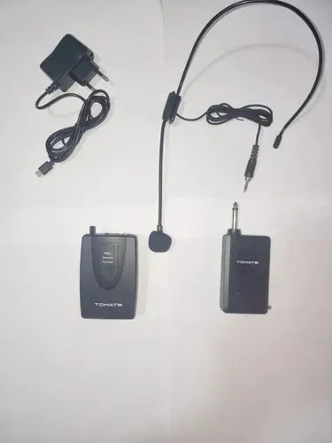 Microfone Sem Fio Tomate MT2205 Dinâmico - Preto