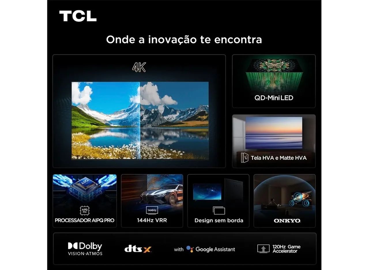 Tv TCL QDmini LED 55 polegadas - Foto 4