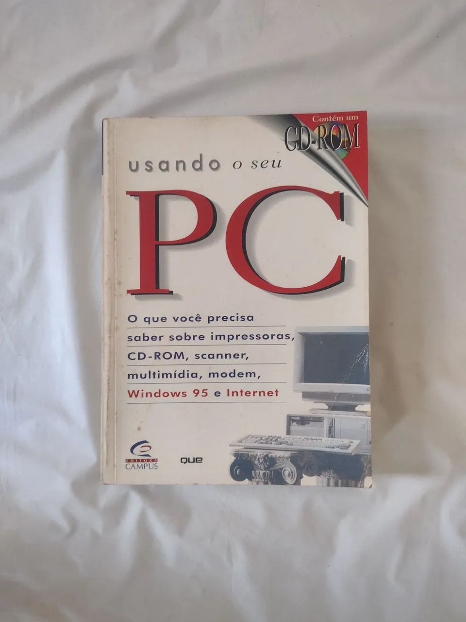 Livro "Usando o seu PC" - editora Campus - 1997 - 500 páginas e com CD