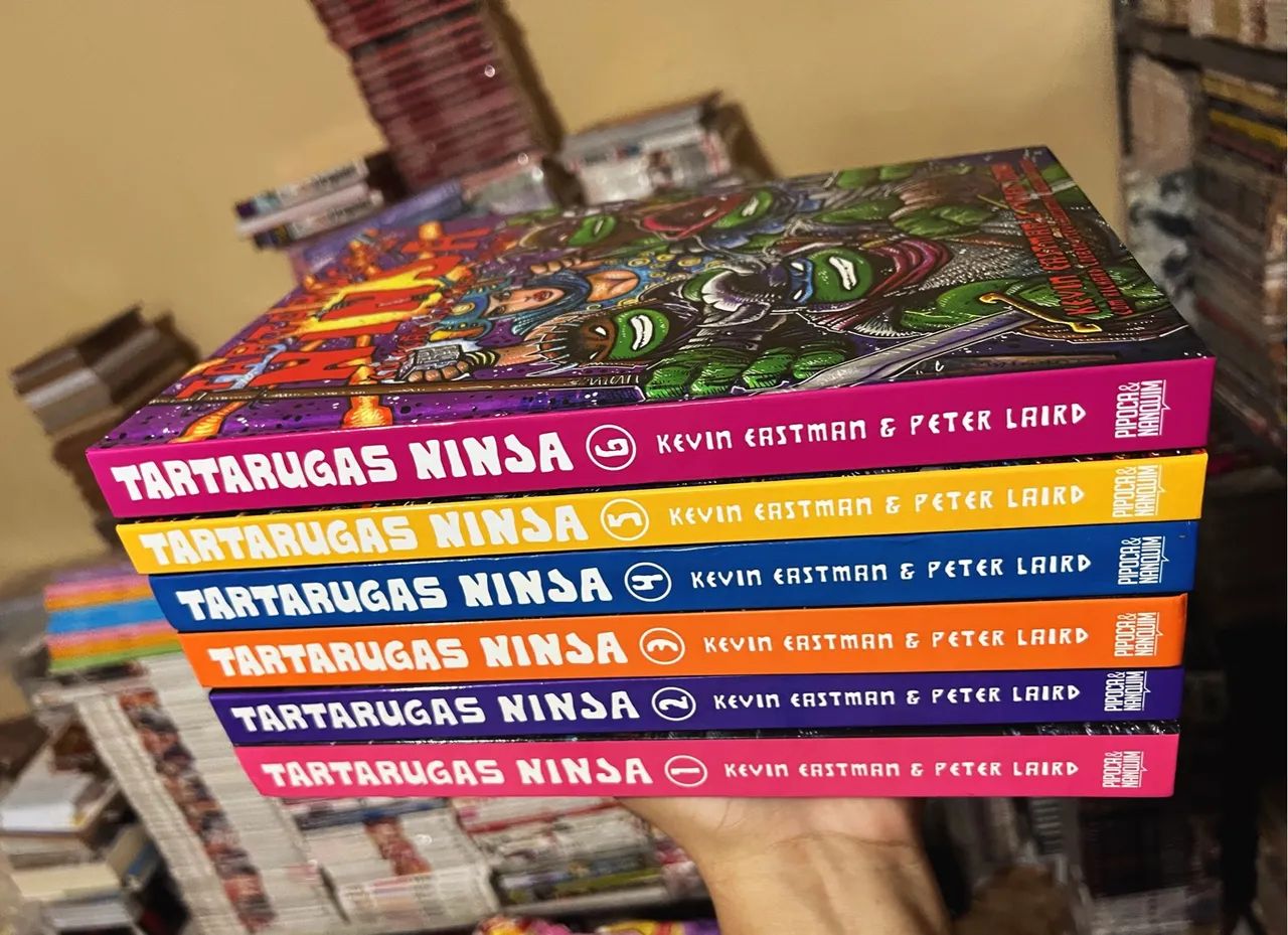 Tartarugas ninja coleção completa 1 ao 6 pipoca e nanquim