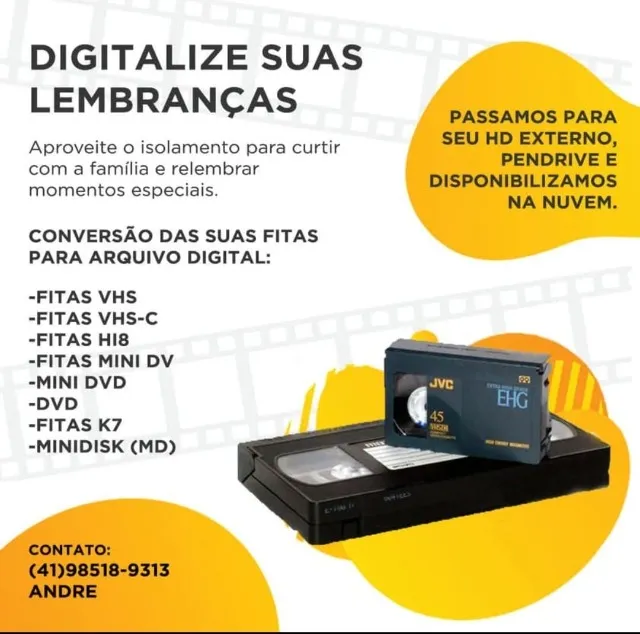 Conversão Fitas VHS para MP4
