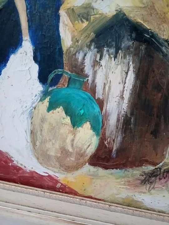 O.s.t Tela com Moldura Reprodução de as Lavadeiras 2001 - Foto 4