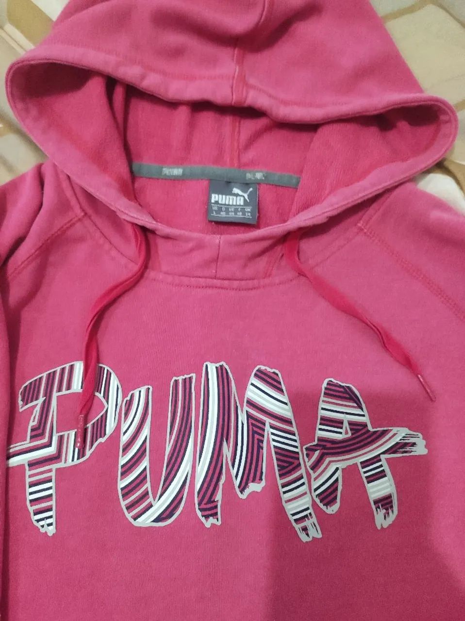 Moletom Puma Rosa com Capuz - Foto 2