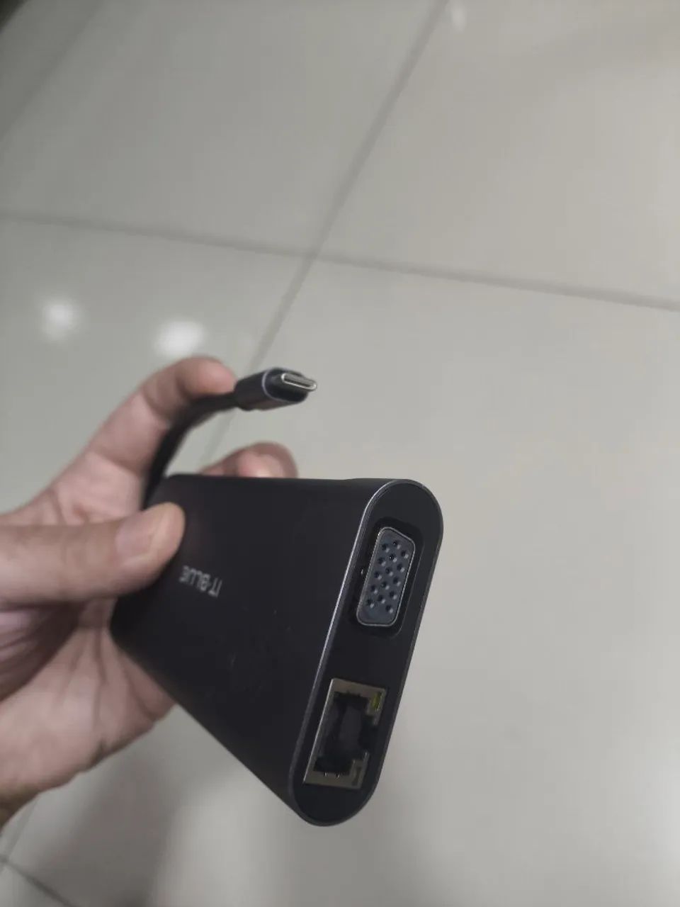 Hub USB-C ancoragem HDMI  Leitor de Cartões USB VGA  - Foto 4