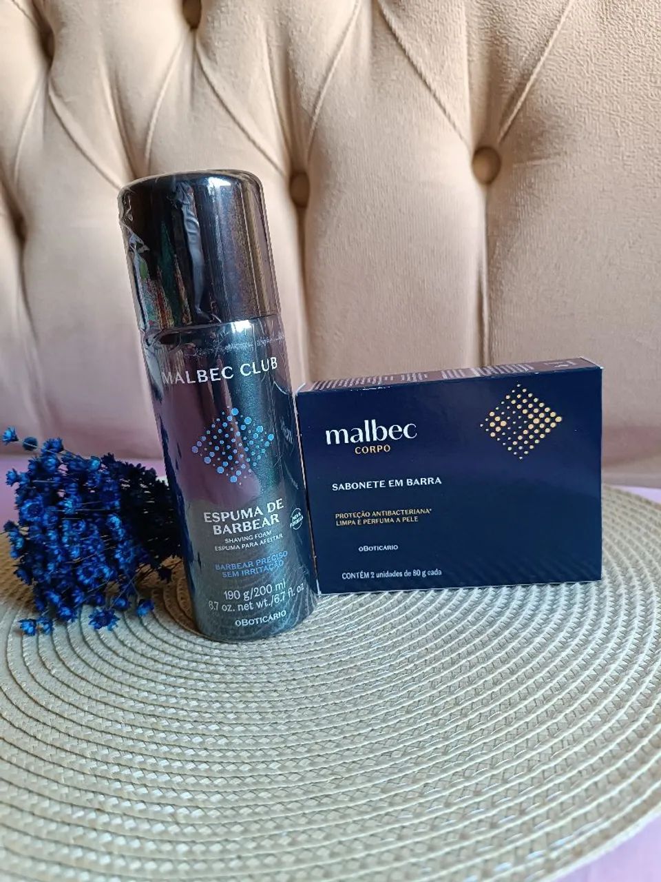 Kit Malbec Club: Espuma de Barbear e Sabonete em Barra - Foto 2