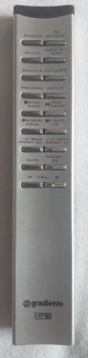 Controle remoto para cd player mp3 gradiente, BX-M700, semi-novo, funcionando
