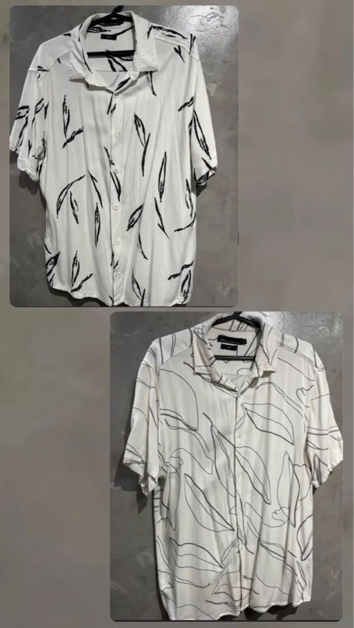 Kit camisas em viscolinho 