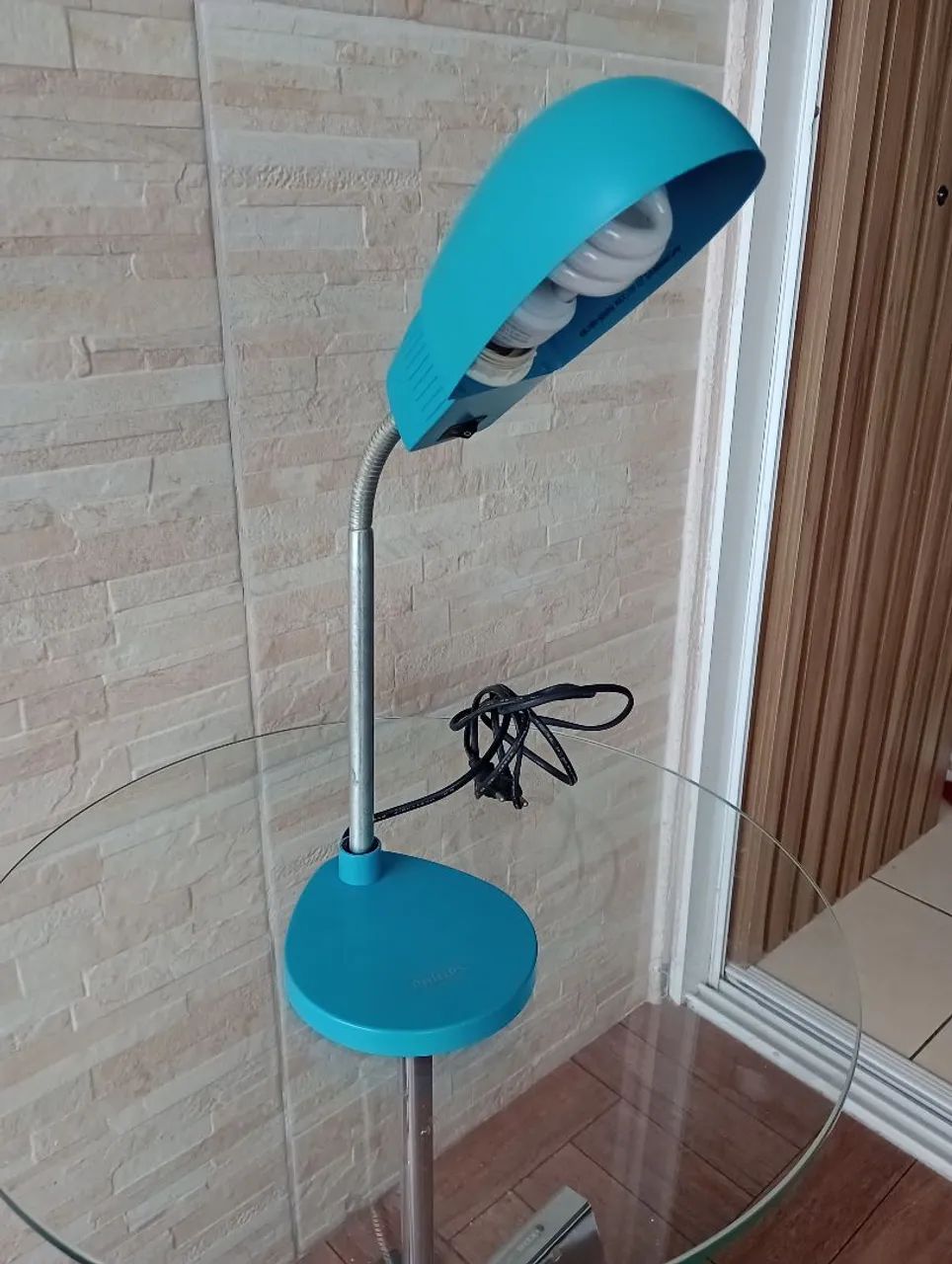 Luminária de Mesa Azul - Foto 2