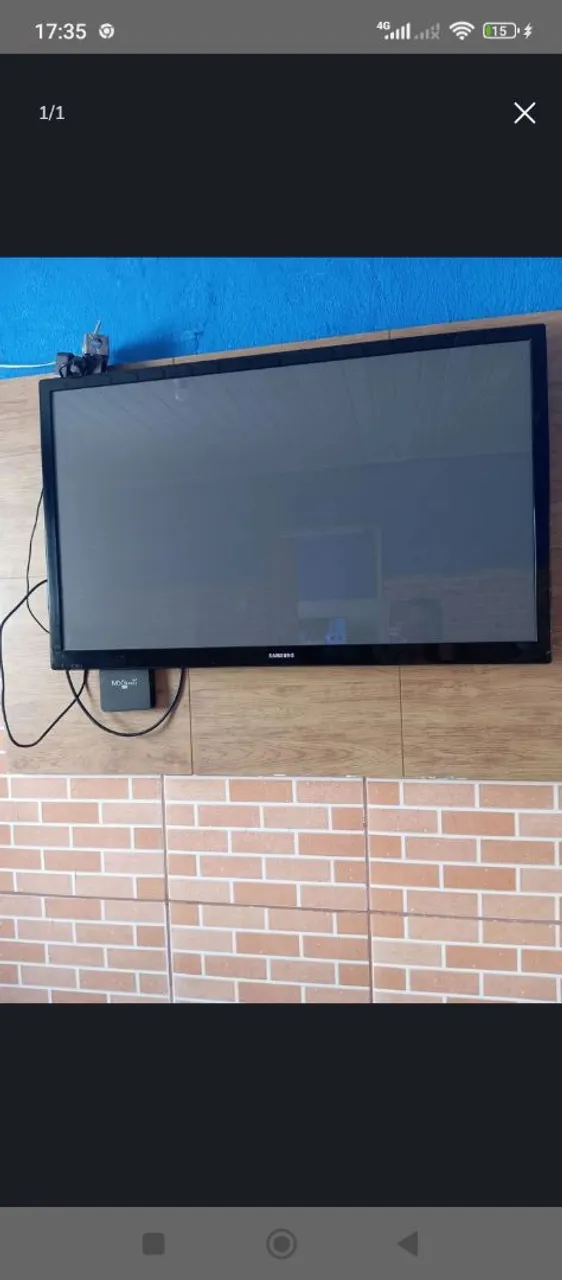 TV Samsung 39 polegadas sem controle vai com box que vira smart com controle