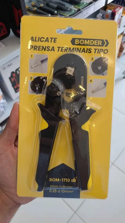 Alicate Prensa Terminais AWG Bomder - Loja Mega Tudo