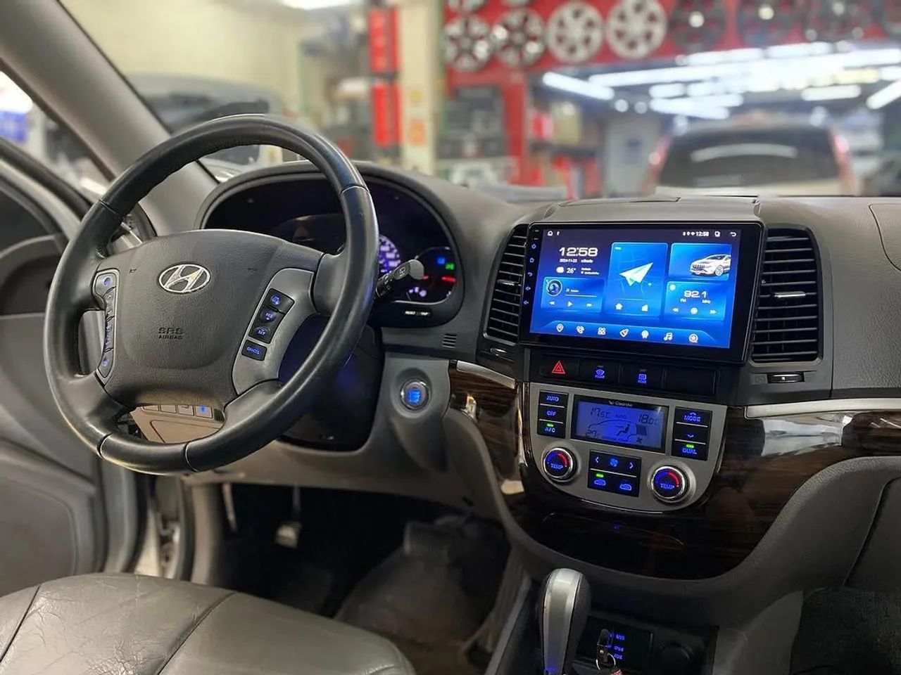Multimídia Hyundai Santa fe 9 polegadas Carplay sem fio Android auto  - Foto 3