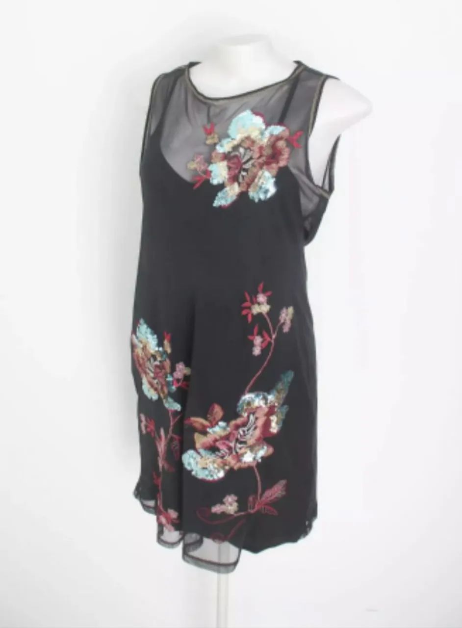 Vestido Colcci Tule Bordado p - Foto 2