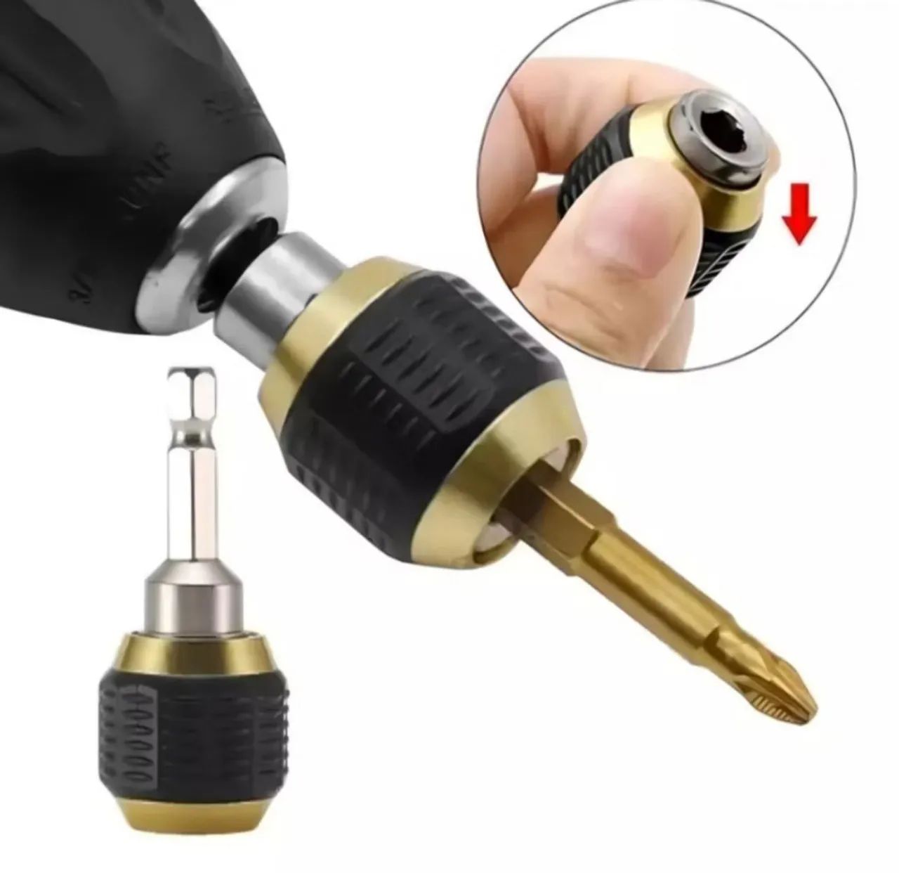 Adaptador de Mandril para Furadeira 6,35mm - 1/4 Pol - Foto 3