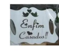 Placas de Casamento em MDF - 14 un (28x25 cm aproximadamente)