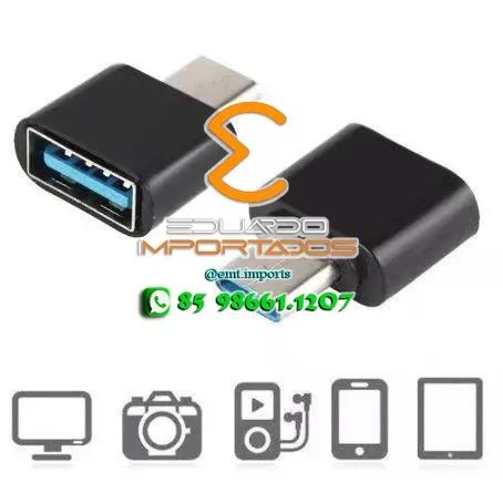 Adaptador OTG V8 Macho x Usb A Femea - Foto 2