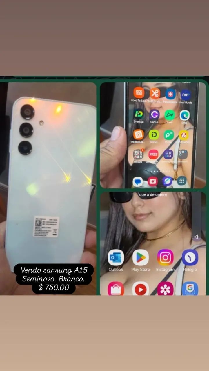 Sansung A15 Branco