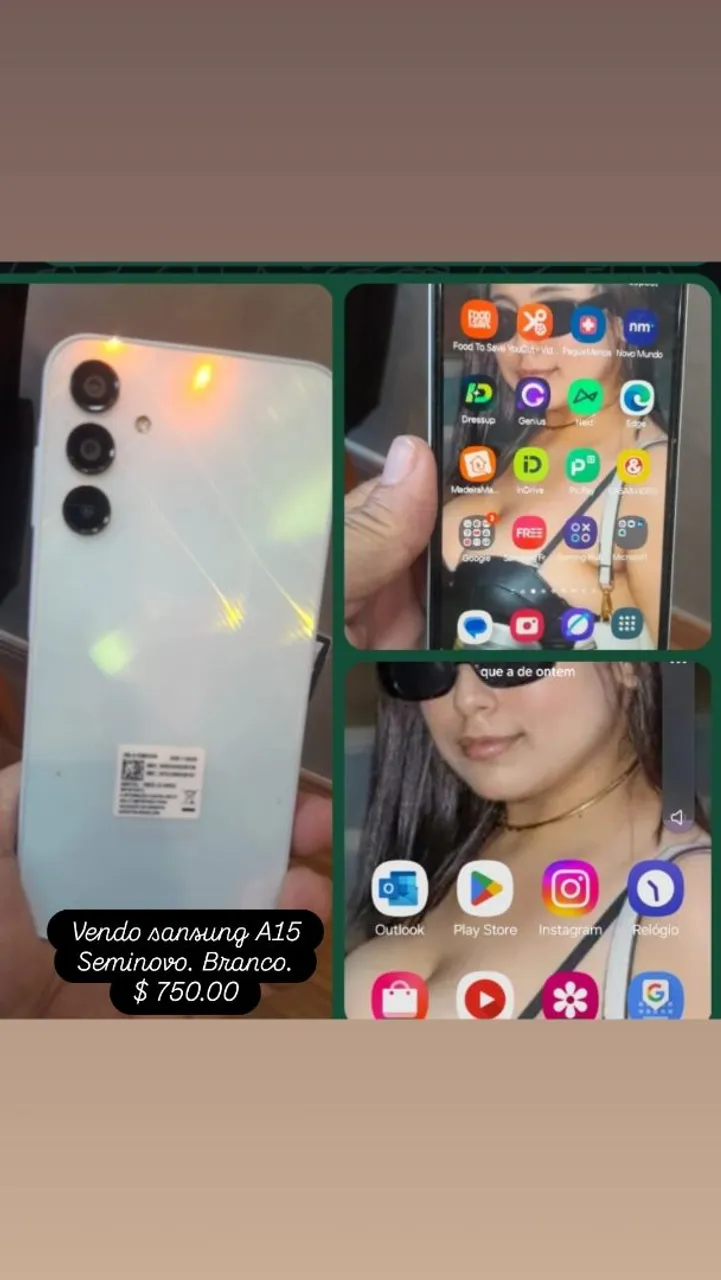 Sansung A15 Branco