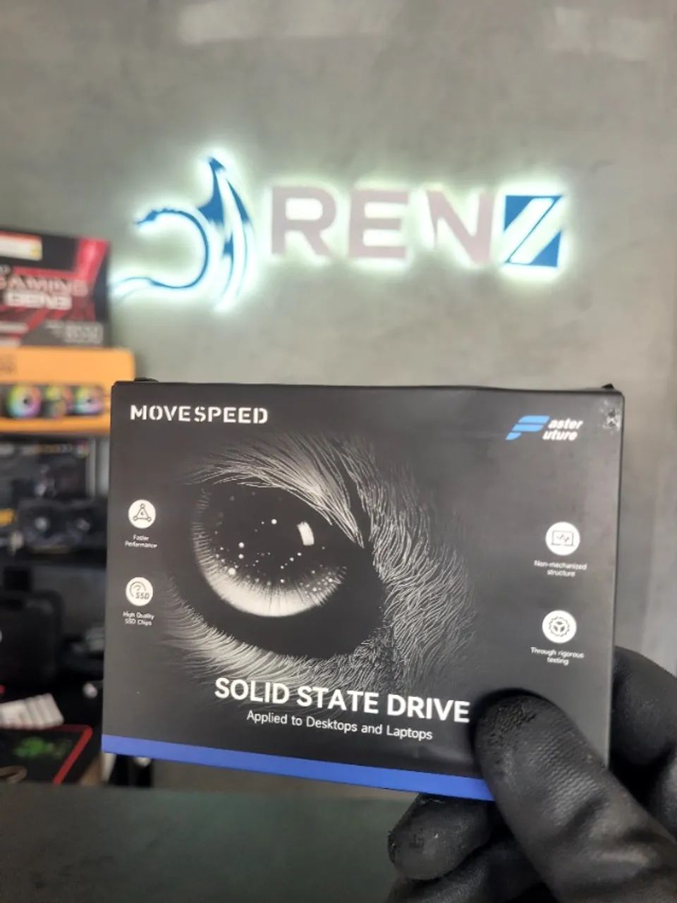 SSD M.2 Pcie 4.0 Nvme 4TB Movespeed 7450MB/s Novo (Lacrado) de alta velocidade.