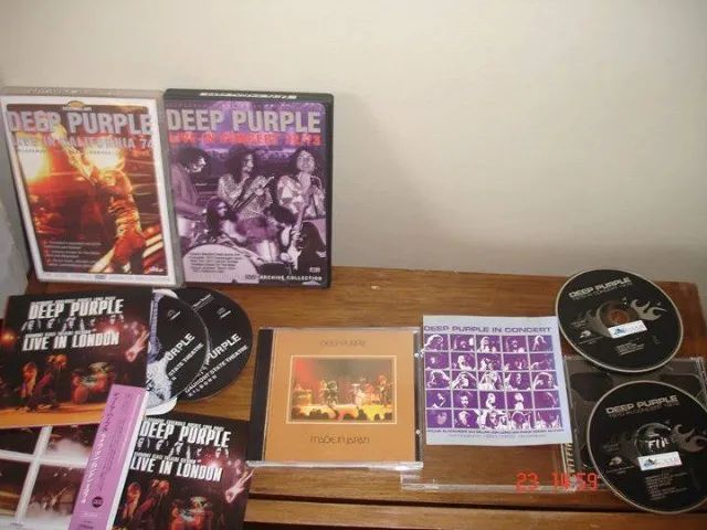 DEEP PURPLE LOTE CD DVD+AO VIVO EM LONDRES DUPLO .