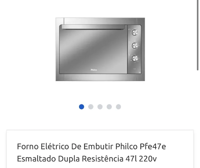 Forno de embutir