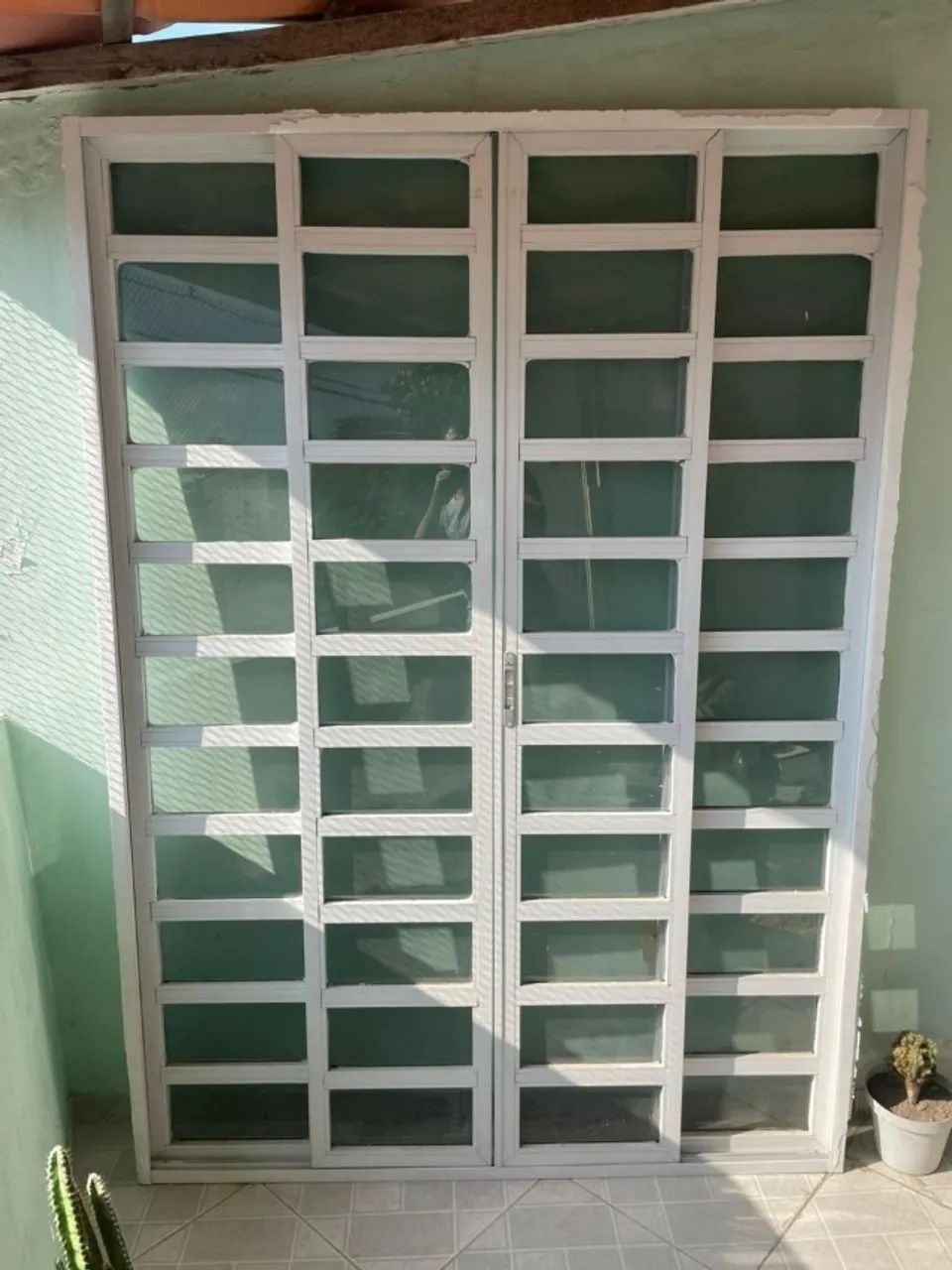 Porta de correr alumínio branco - Foto 3